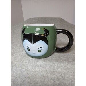 Disney Maleficent "Tsum Tsum" Ceramic Mug Green 4 inches tall